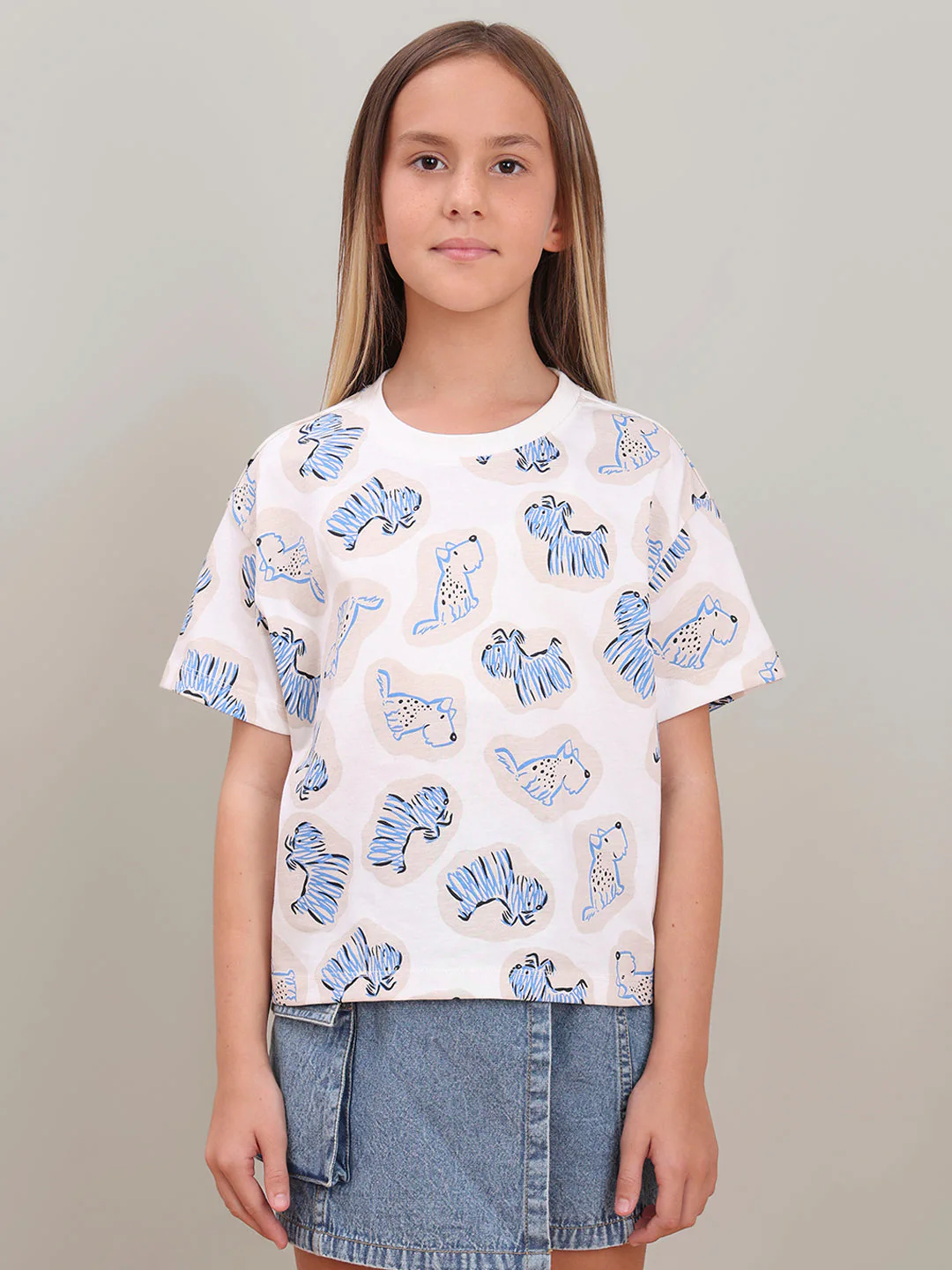 GIRL White Animal Print T-shirt - Image 2