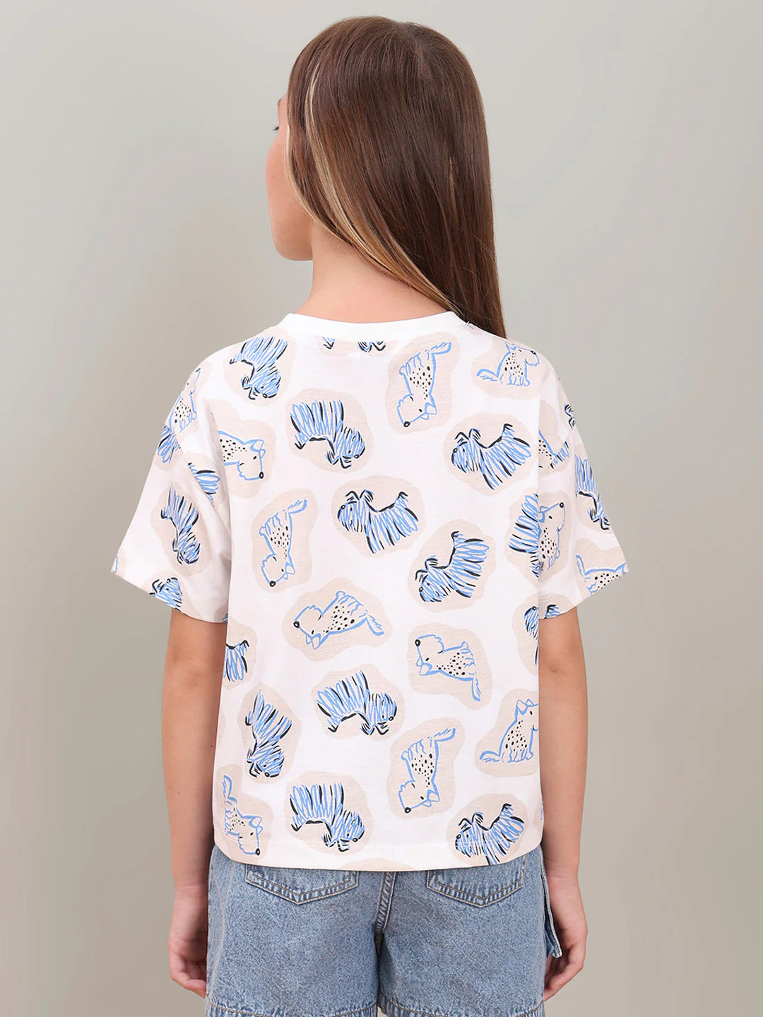 GIRL White Animal Print T-shirt - Image 4