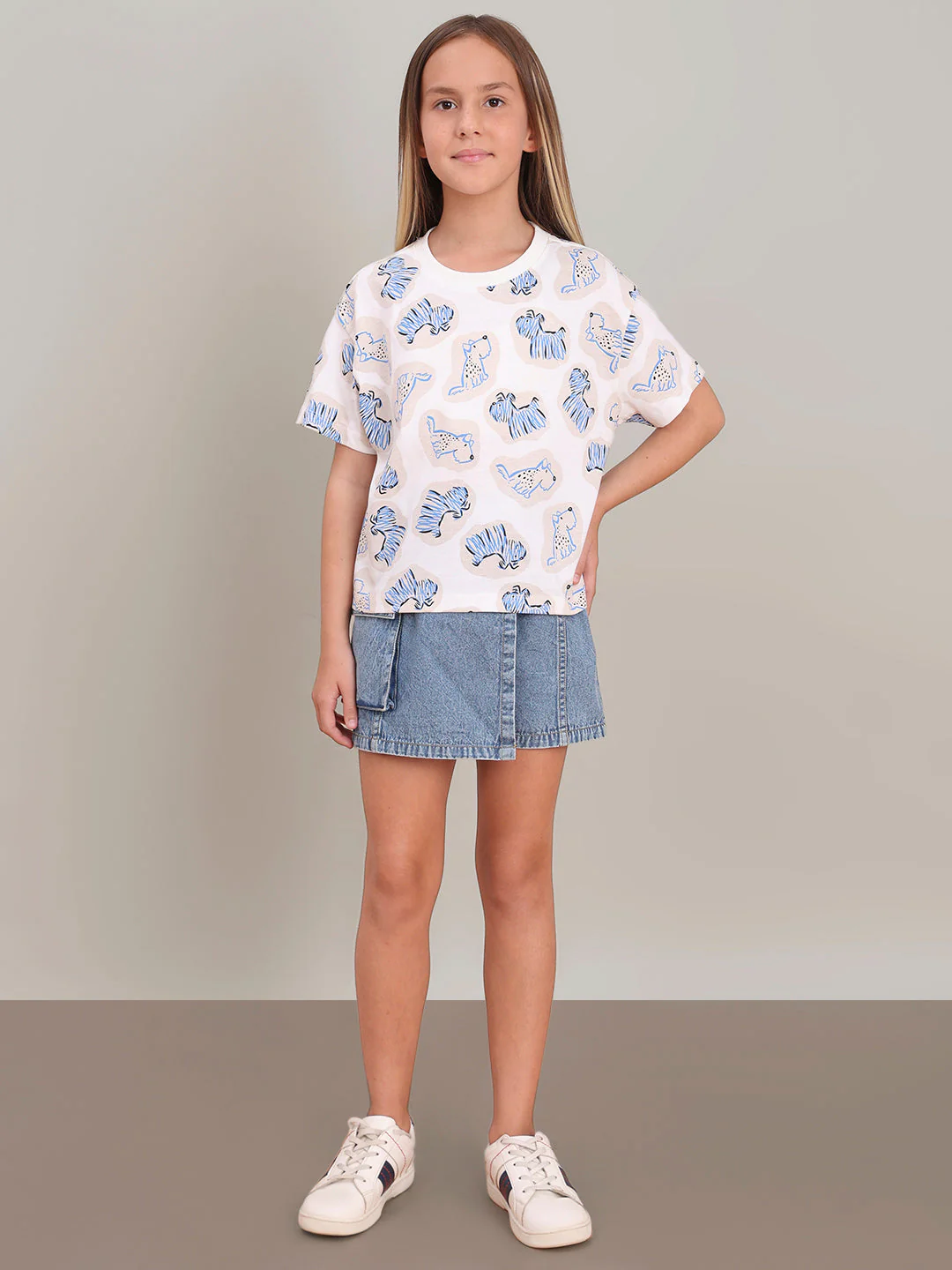GIRL White Animal Print T-shirt - Image 5