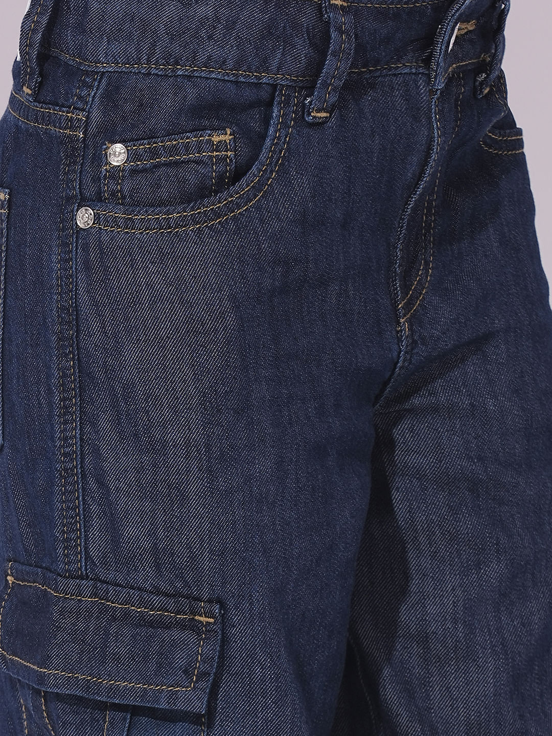 Test Juspay Girls Dark Blue Flared Jeans (Copy) - Image 4